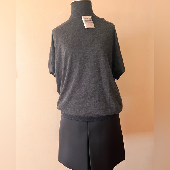 NWT Brunello Cucinelli Cashmere Sweater Turtleneck Italy Size M Monili Sleeve - Picture 3 of 13